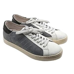 One Footwear Women's Casual Sneakers - Size 8 Gray White Lace-Up Shoes